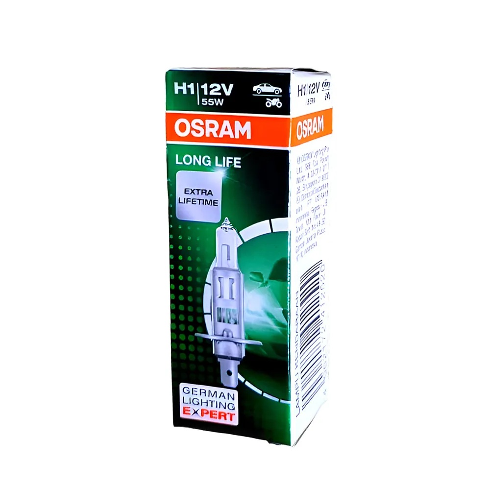OSRAM | H1 64150L | LONG LIFE Halogen | Лампа H1 12V 55W | 1
