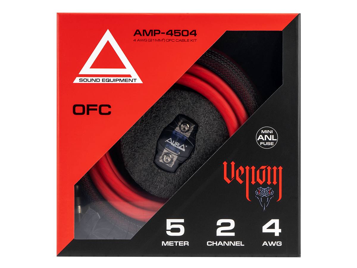 AurA | AMP-4504 | OFC, 2 канала, 4Ga (21мм²), 5 метров, MiniANL 60A, RCA (OFC), шестигранник | превью 3