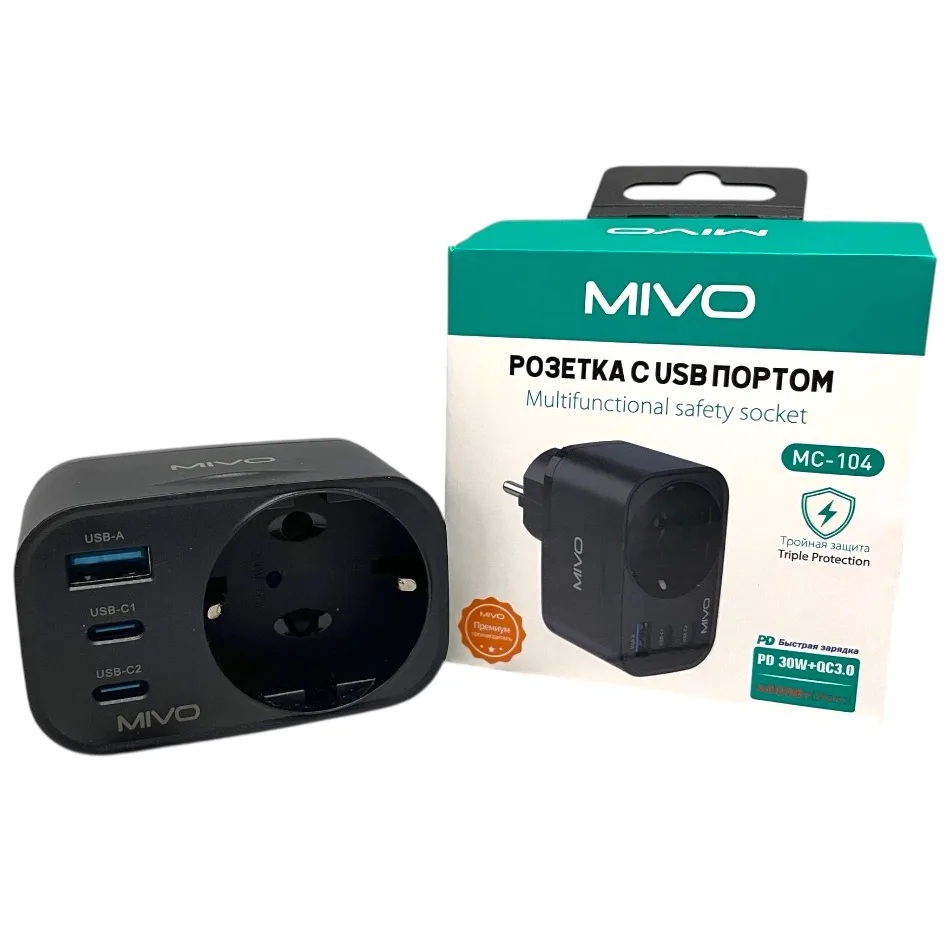 Eplutus | MC-104 | Розетка с USB-портами   | превью 3