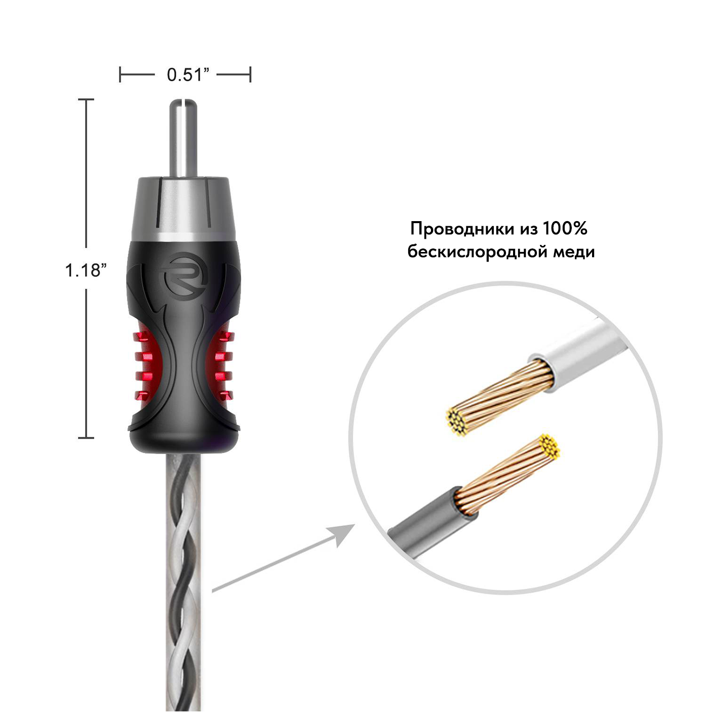Recoil | PCI1F | Y-коннектор (медь) 2шт. | 4