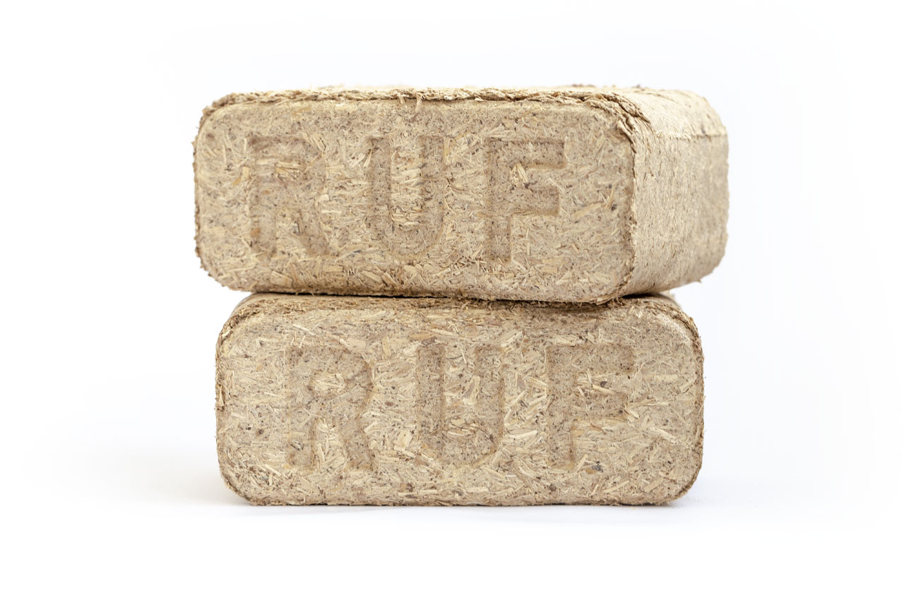 Эколес| Брикет топливный RUF | ДУБ, для каминов, печей, бань, 12шт/10кг упак | превью 1