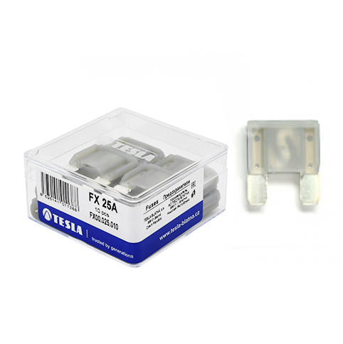 TESLA | FX25A.10 | предохранители плоские MAXI 25A , 10 шт/уп. | превью 1