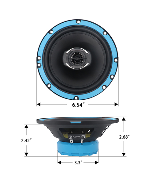 Recoil | RCX65 | 2-х пол. коакс., 165 mm , 4 Ом, 65-20000 Гц, RMS/Peak - 50W/100W | 5