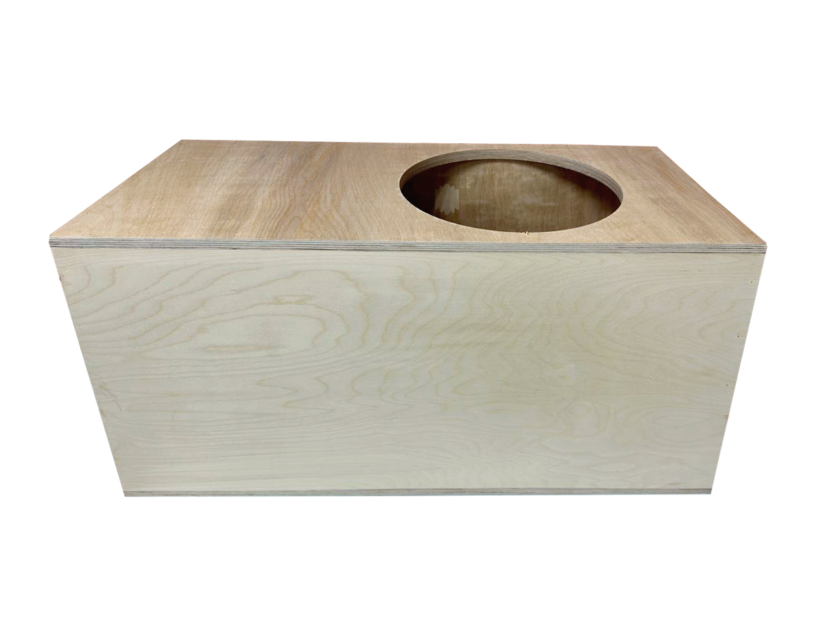 AurA | BOX-12-76-NCPW |  12" (30,5 см) унив. корп Фанера, БЕЗ ОБИВКИ 76 литров  | превью 2