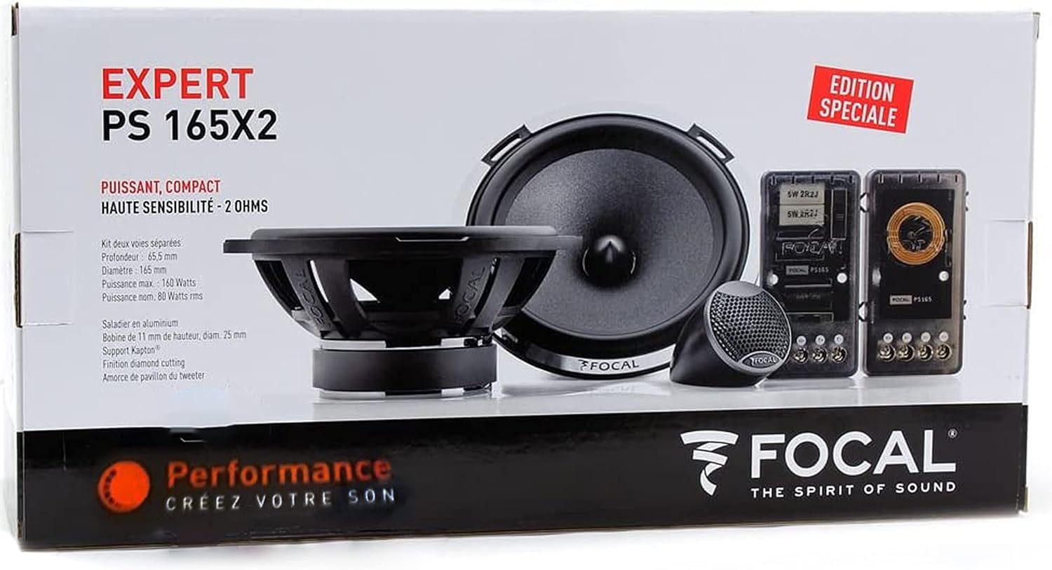 Focal | PS165X2 | Двухкомпонентная акустика 16,5 см. 80 Вт, 60 Гц-20 кГц  | 6