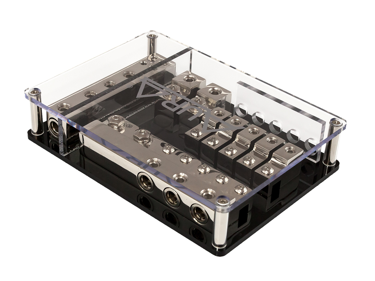 AurA | FHL-002N | Держатель-дистрибьютор, вход 3x4-0Ga, выход 5x8-4Ga (miniANL)+ 2x4-0Ga (ANL) | превью 2