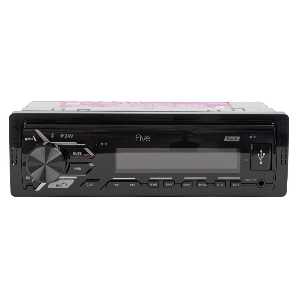 FIVE | F34W |  24V!! /1din/белая/Bluetooth/USB/AUX/SD/FM/4*45 | превью 2