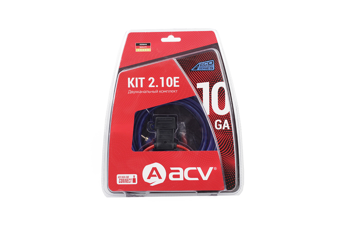 ACV | KIT 2.10E | комплет для 2х канального усилителя/8AWG/mini ANL 40A | превью 3