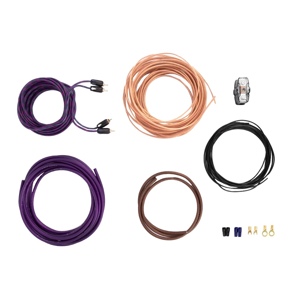 FIVE | AK-2.8 | комплет для 2х канального усилителя/8AWG/mini ANL 40A | 2