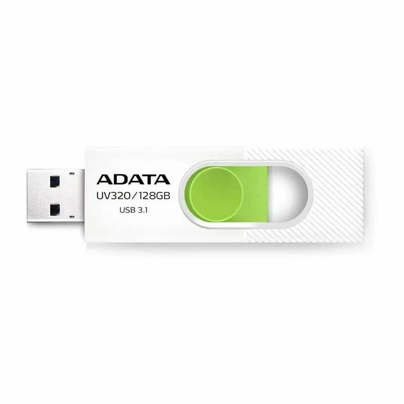 A-Data | 128GB | Модуль памяти USB 3.1 128GB UV320 белый/зелёный| 3