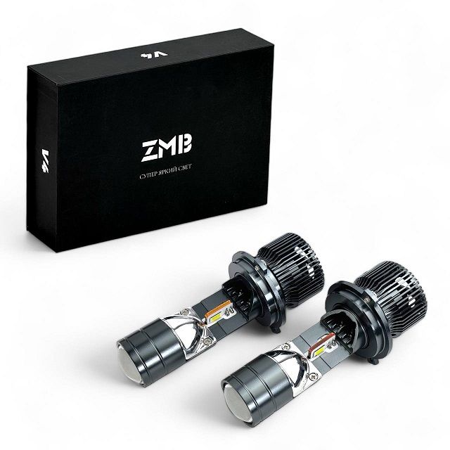 ZMB | V4 | H4 Мини-линза 40Вт, 12В, 6000K, комп 2 шт. | превью 1