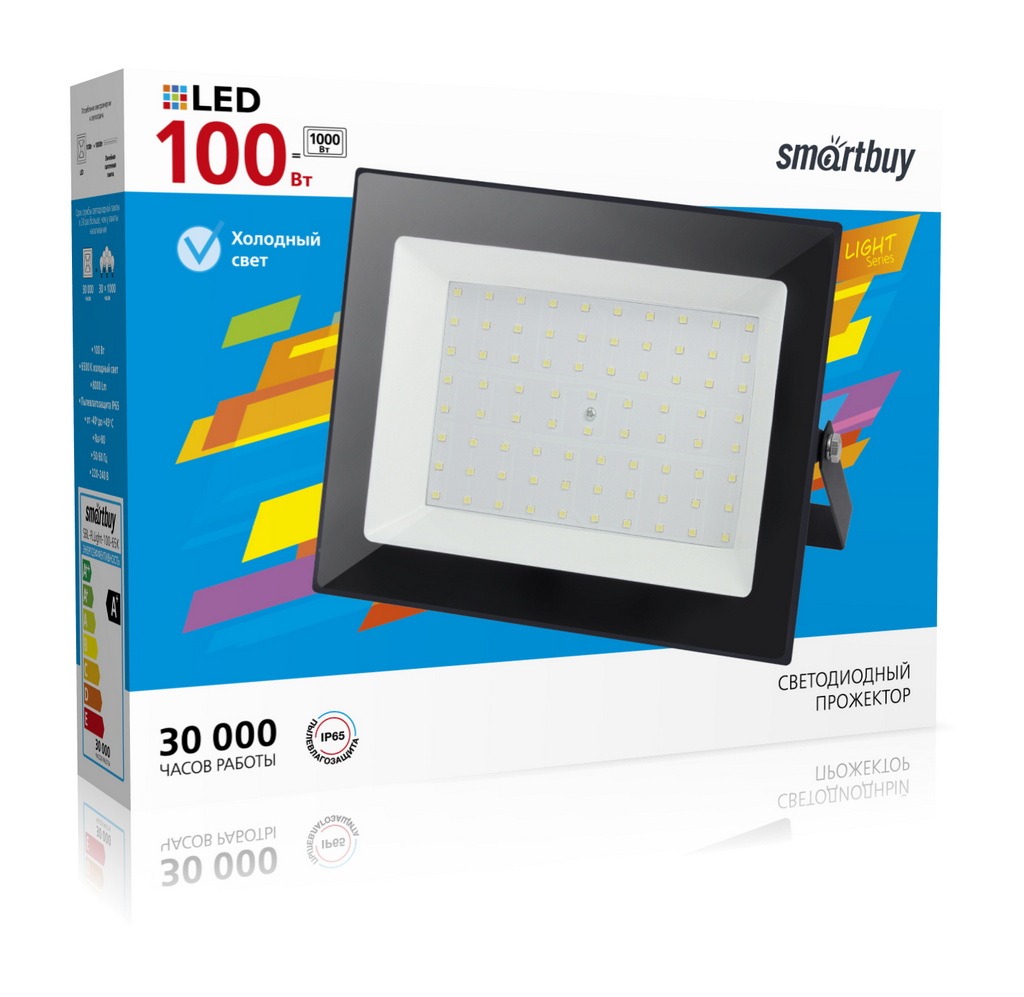 Светодиодный (LED) прожектор | Smartbuy | FL SMD LIGHT PRO 100W/6500K/IP65 | превью 2