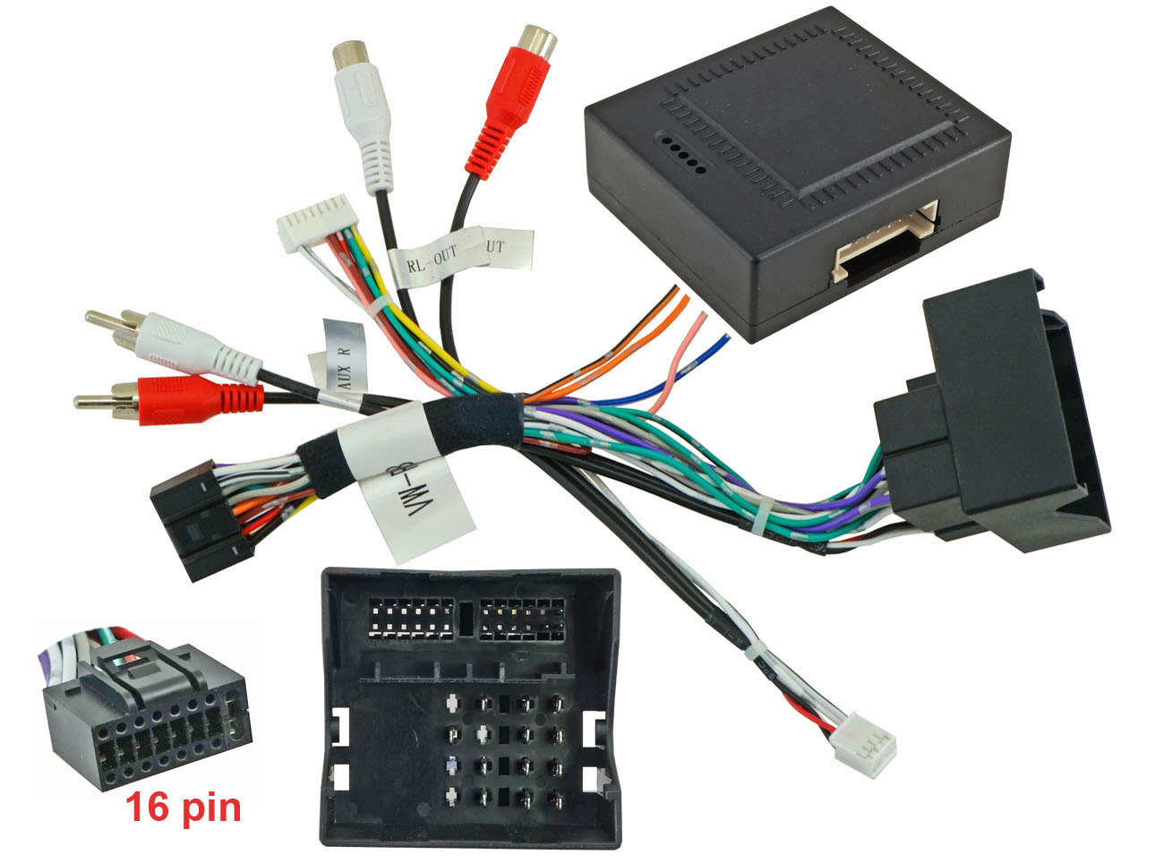 Incar | VW-UMS1477 | переходник VW  Golf5, B6 красно-синий MFD-дисплей (CAN-модуль) | превью 2
