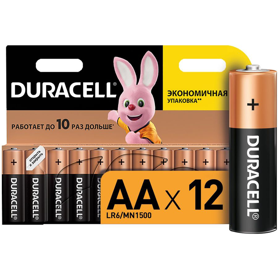 Duracell | АА LR6-12BL | Батарейка Duracell Basic 12 шт. ЦЕНА за 12шт. | превью 1
