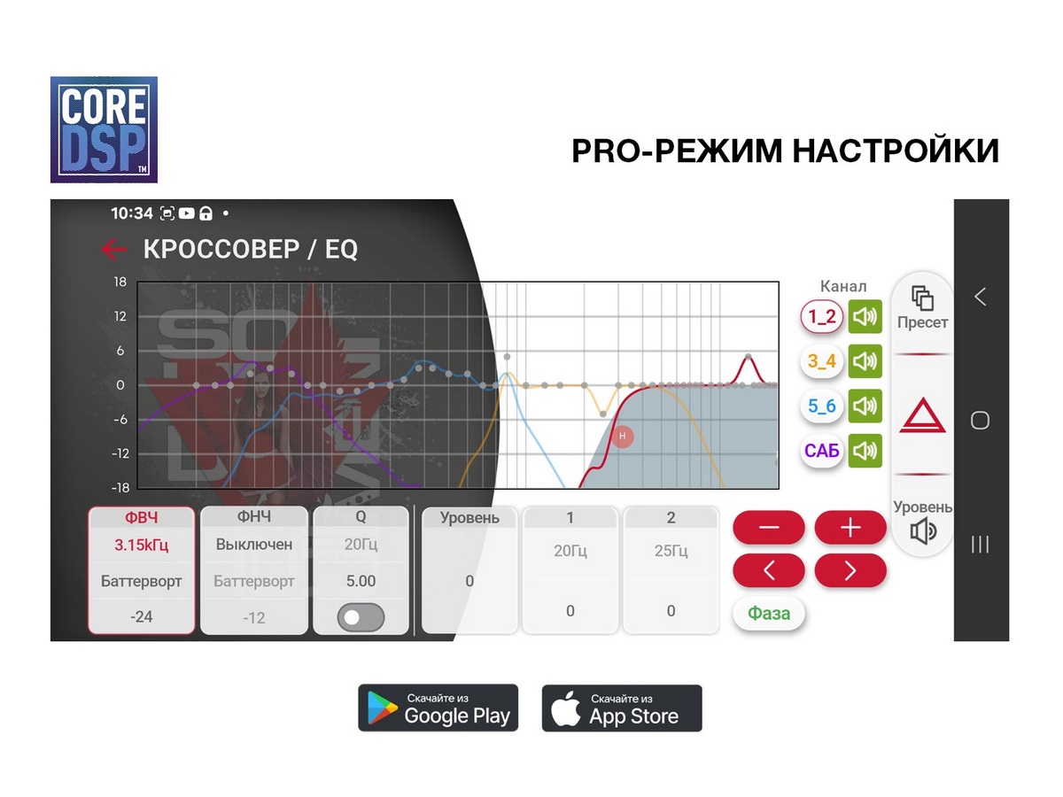AurA | VENOM-D862DSP | D-CLASS 6х141w, CORE-DSP (8 RCA, 6V), FLAC, BT 5.3, 3-ZONE RGB, D-SWC, ДУ | 7