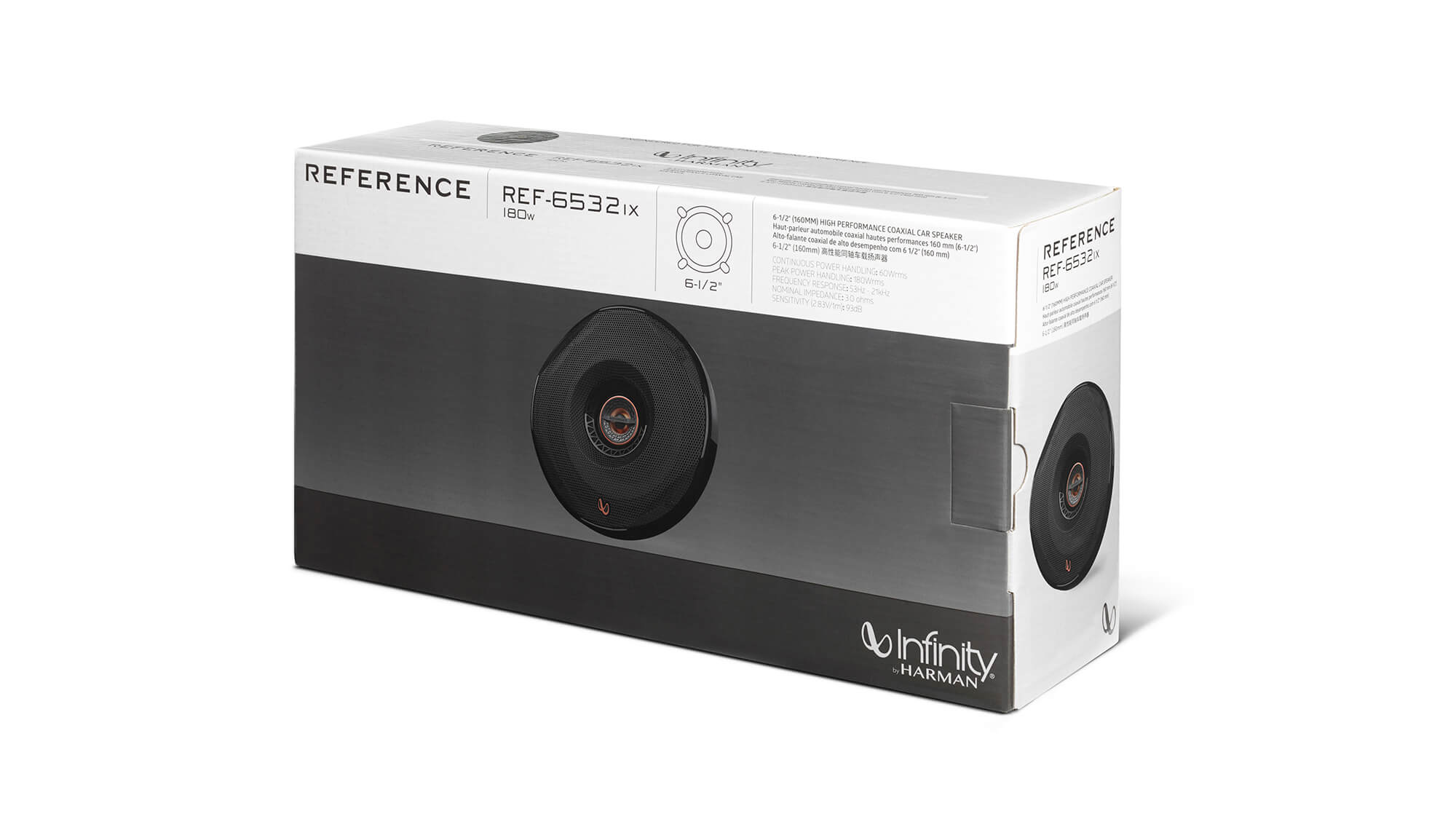 Infinity | REF 6532IX | 6" (16cm), 2-x-полосная, коаксиальная, 3oм, 60/180w, 53–21kHz, 93db, 52mm| 5