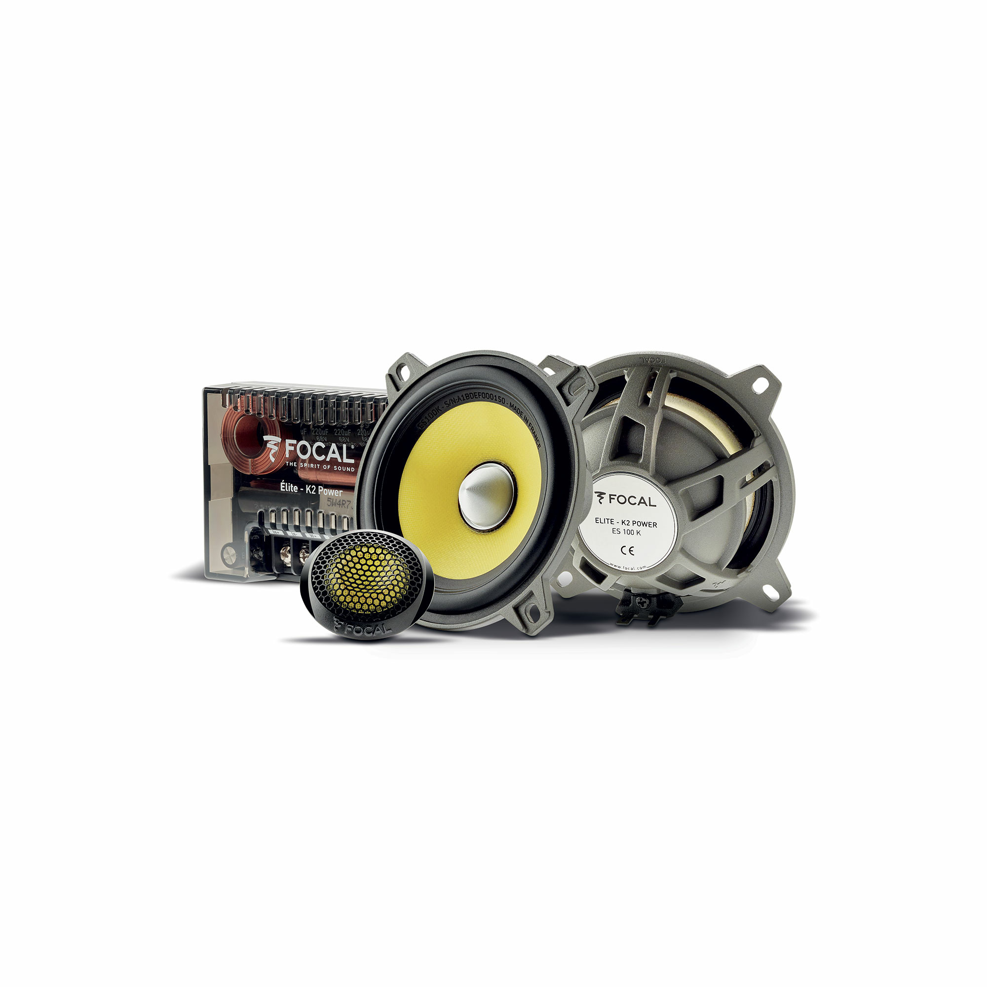 Focal | ES100K | Серия K2 Power 2-х компонентная акустика, 10см, 2Ом, 100Вт, 60Гц-22кГц | 1