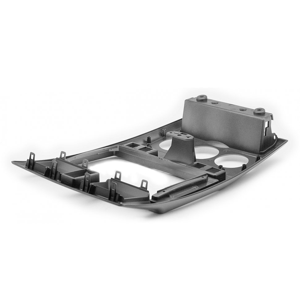 CARAV | 22-1105 | рамка 9" Priora 2007-2014 часы снизу Серебро | превью 2