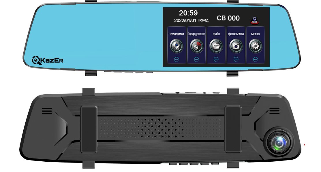 KazEr | Grand Dual GPS | 2-х канальный, 4.5" , GPS, Выносная камера, Парк. линии | 1