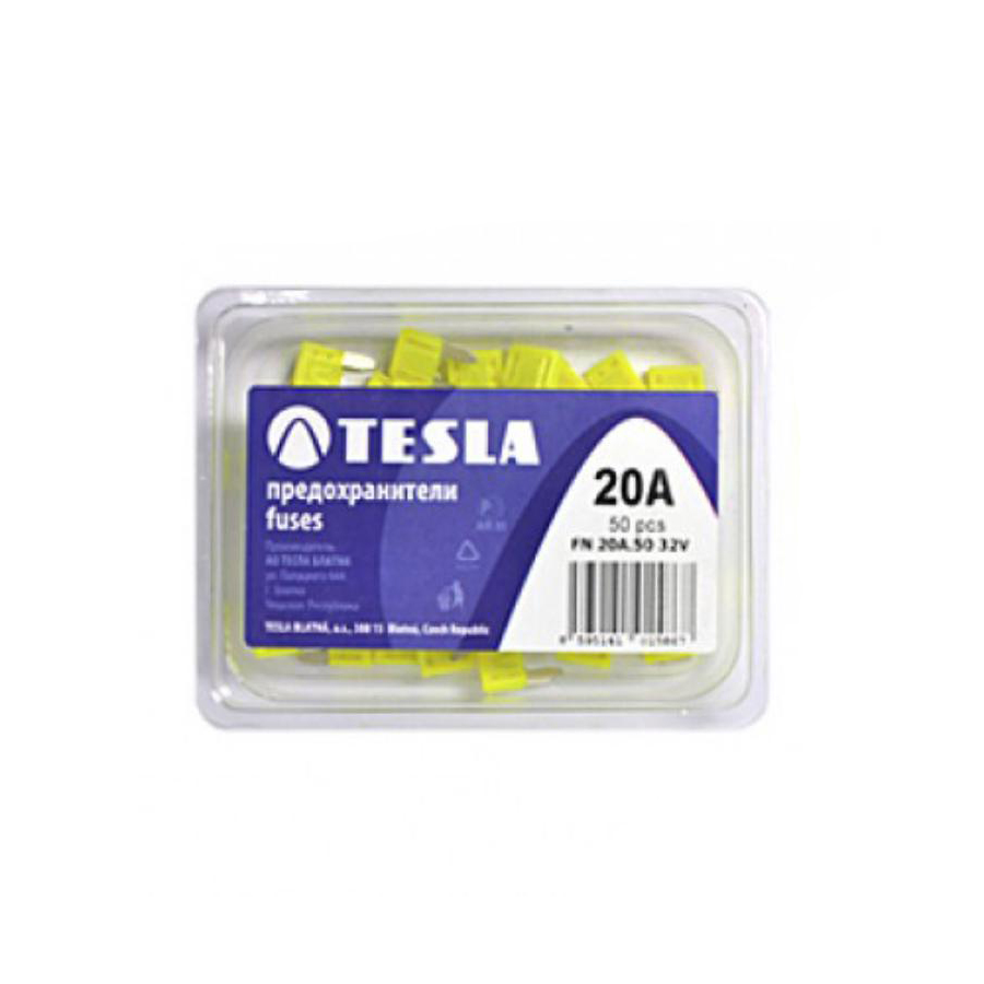 TESLA | FN20A.50 | предохранители плоские  MINI 20A , 50 шт/уп. | превью 2