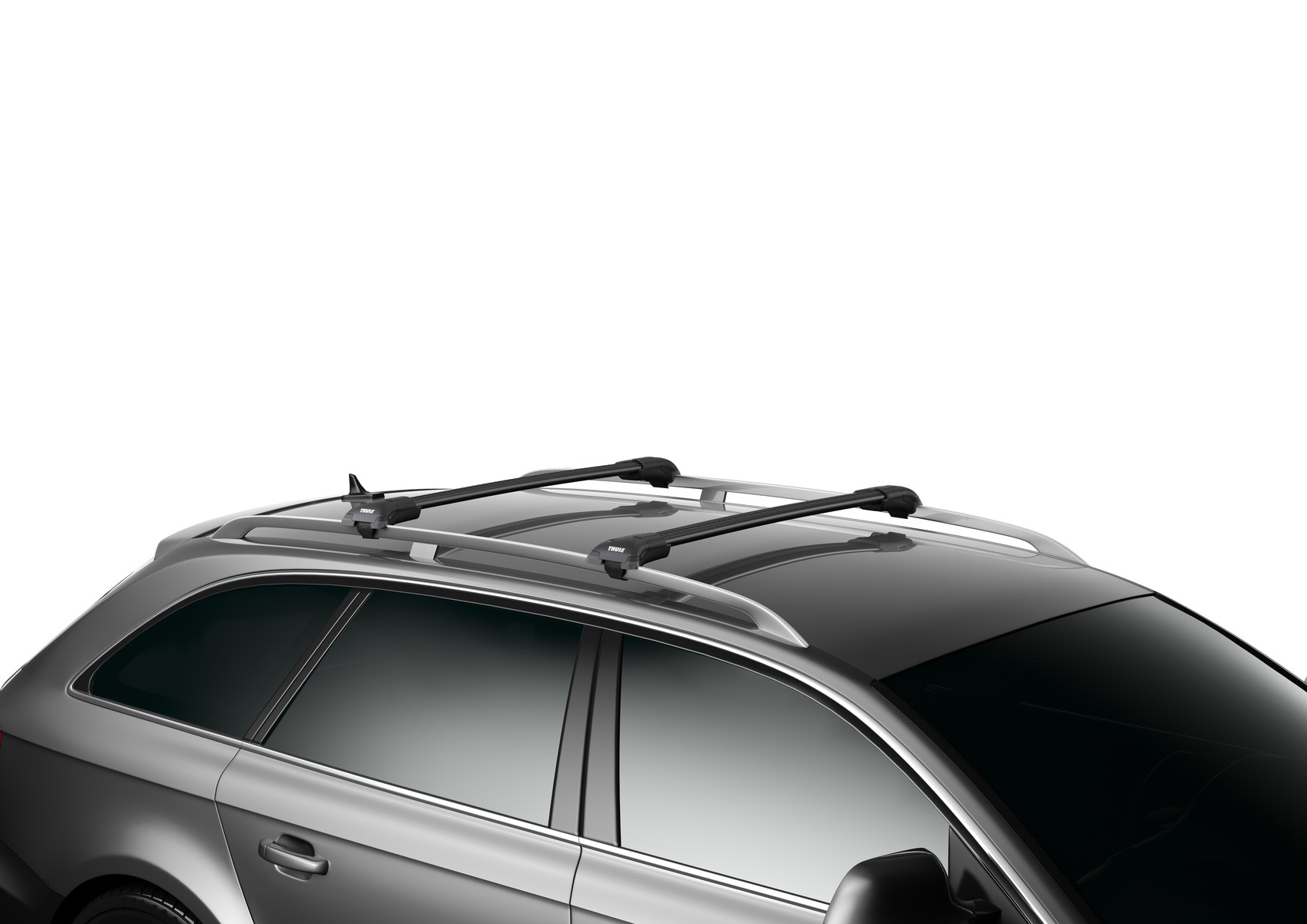 THULE | Багажник | WingBar Edge черного цвета (на релинги)Длина дуг L  9583B | превью 3