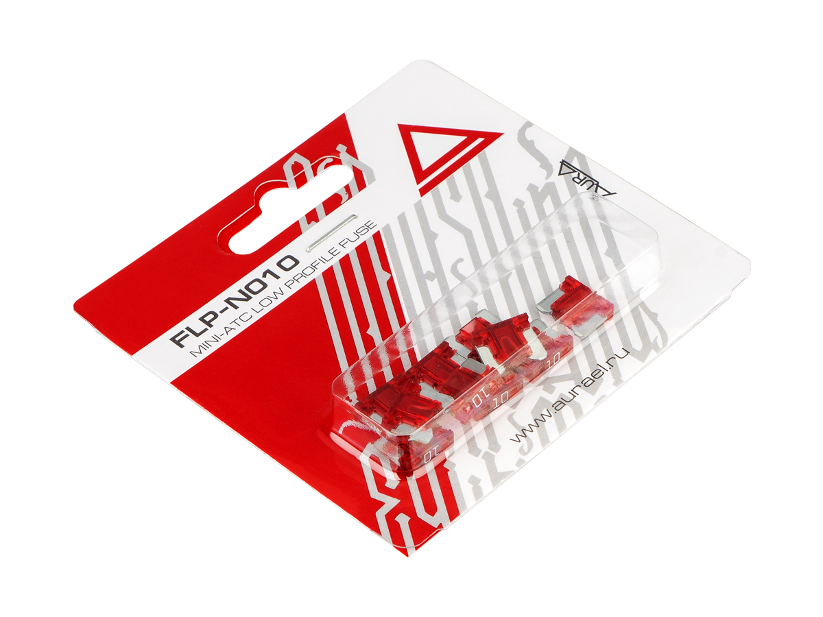 AurA | FLP-N010 | Предохранитель флажковый miniATC (LOW PROFILE) 10А, 10 штук | превью 2