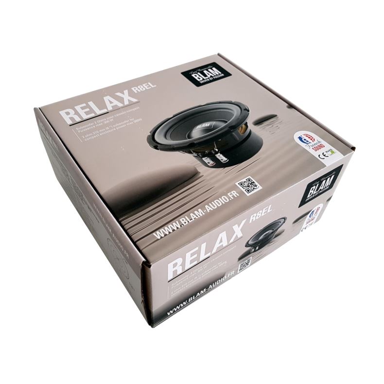 BLAM | R8EL | сабвуферный динамик 8"(20см) 150/300Вт, 2Ом, 92,5дБ 10л| 6