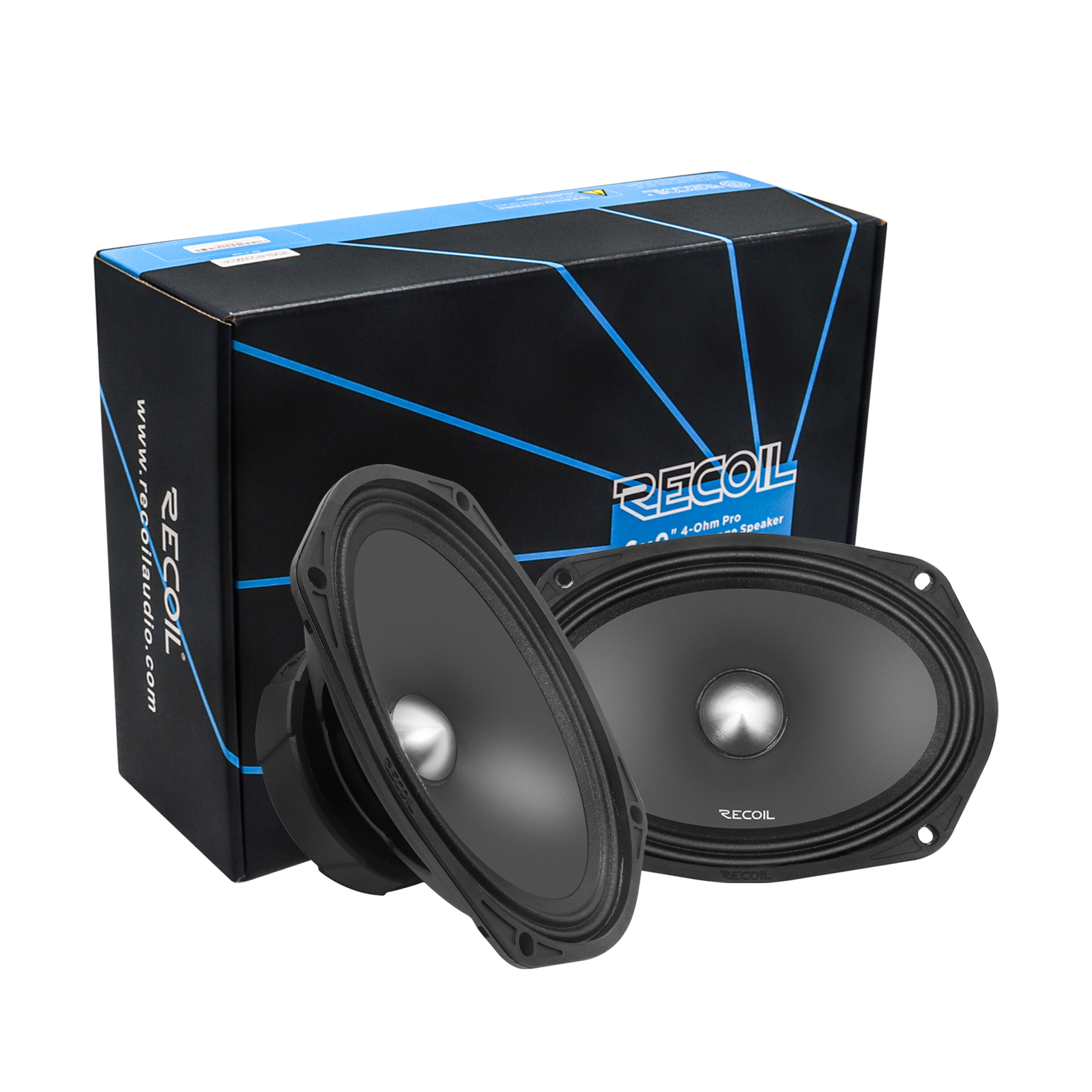 Recoil | MS69-4P | эстрад.акустика, 6x9"(163.5x235.5мм), 4Ом, 95-15000Hz, RMS/Peak - 175W/350W   | 5