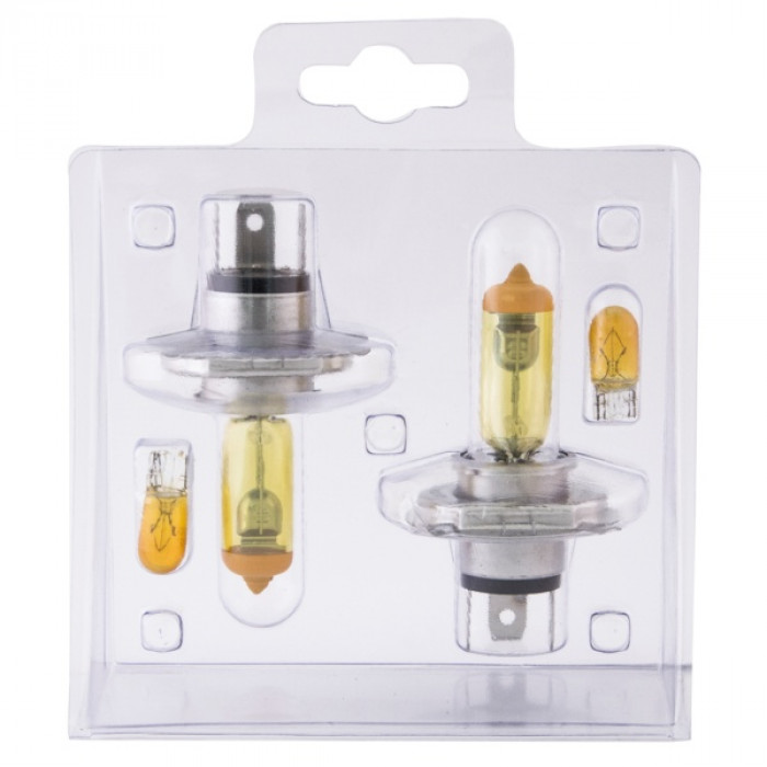 SVS    | H4 0200095000 YELLOW  3000K | Лампа H4 12V 60/55W + W5W  Комплект | превью 2
