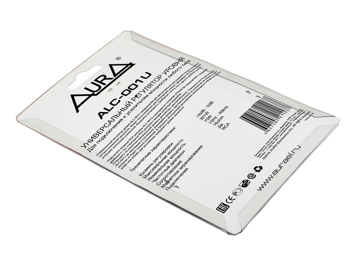 AurA | ALC-001U | Выносной регулятор для усилителей, RCA вход и выход, универсальный | превью 3