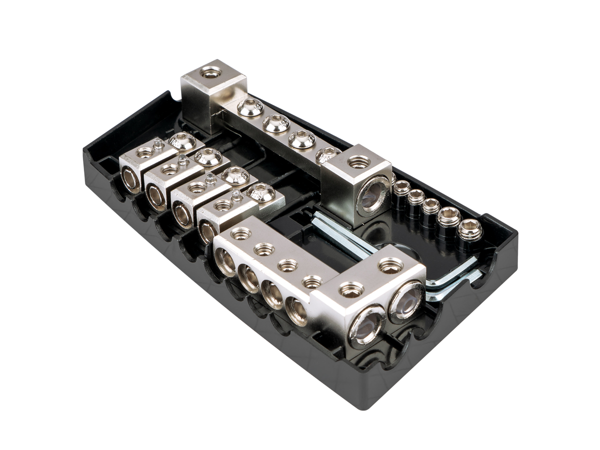 AurA | FHM-001N | Держатель предохранителя, 4 Ga, в комплекте с предохранителями 2х30, 2х60, 2х80 | 1