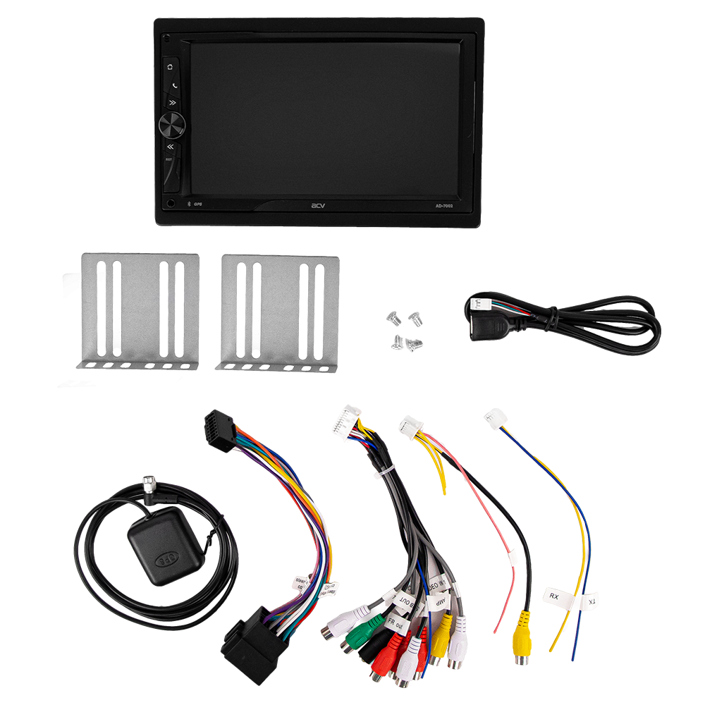 ACV | AD-7002 | 2DIN 7"/Android11/1024*600/2+32Гб/FM/AM/2USB/BT/GPS/WiFi/4*50W/4g | 5