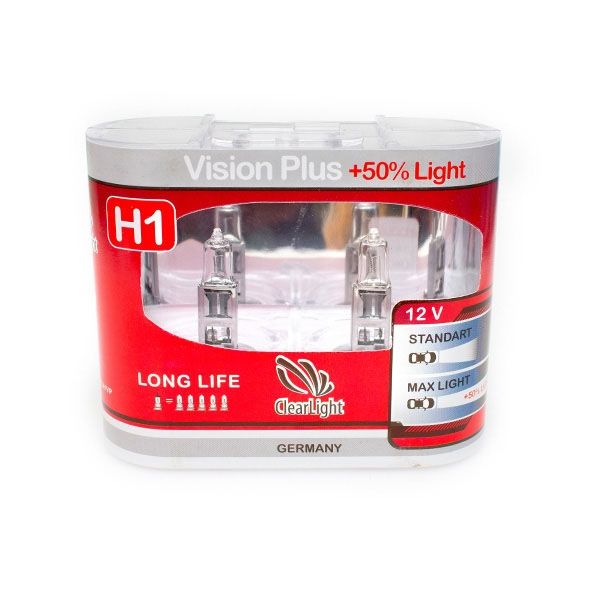 ClearLight | Vision Plus H1 | + 50%, 12V-55W Блистер 2 штуки | превью 1
