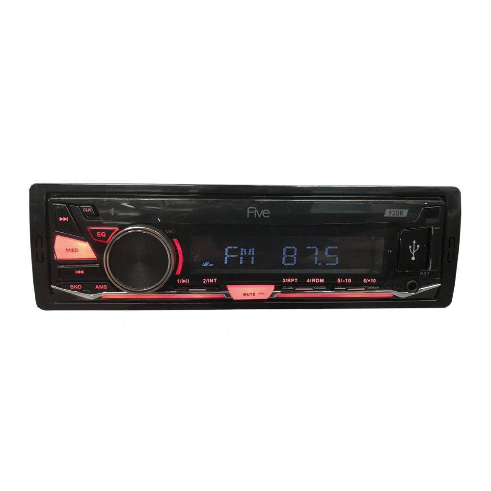 FIVE | F20R | 1din/красная/Bluetooth/USB/AUX/SD/FM/4*50 | превью 1