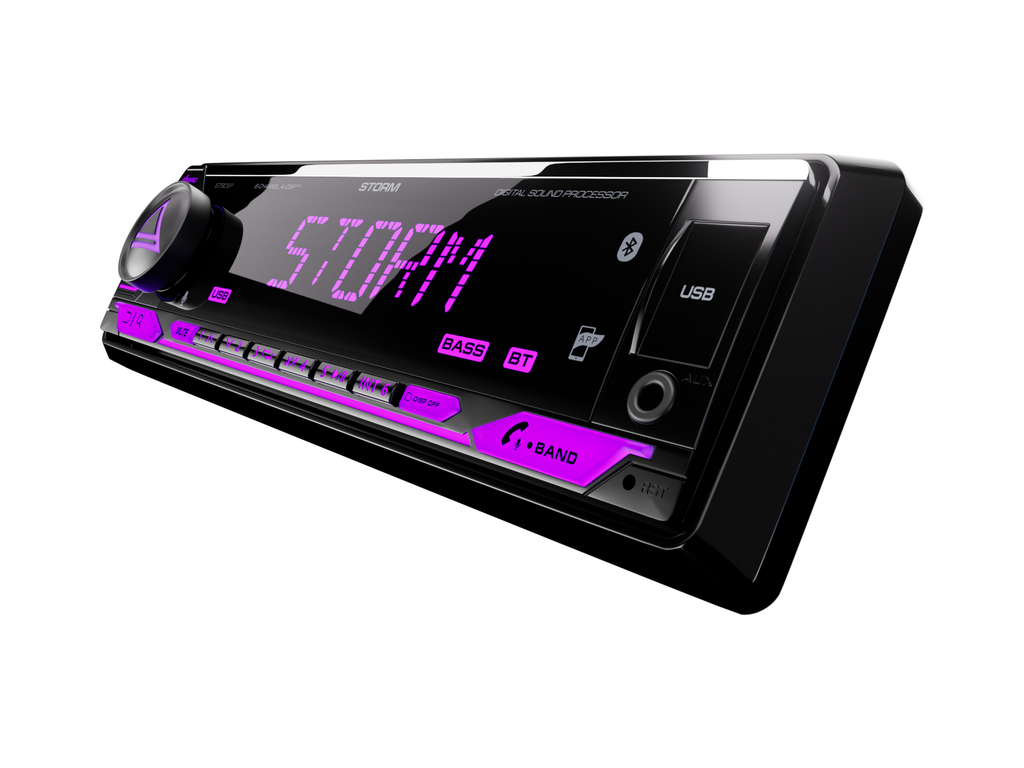 AurA | STORM-679DSP | Ai-DSP (6 RCA, 4V), FLAC 24bit, BT 5.3, БОЛЬШОЙ ДИСПЛЕЙ,APP, RGB, D-SWC, ДУ | превью 3