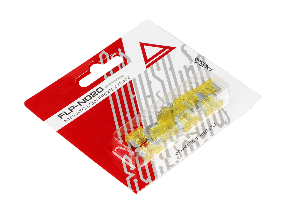 AurA | FLP-N020 | Предохранитель флажковый miniATC (LOW PROFILE) 20А, 10 штук | превью 2
