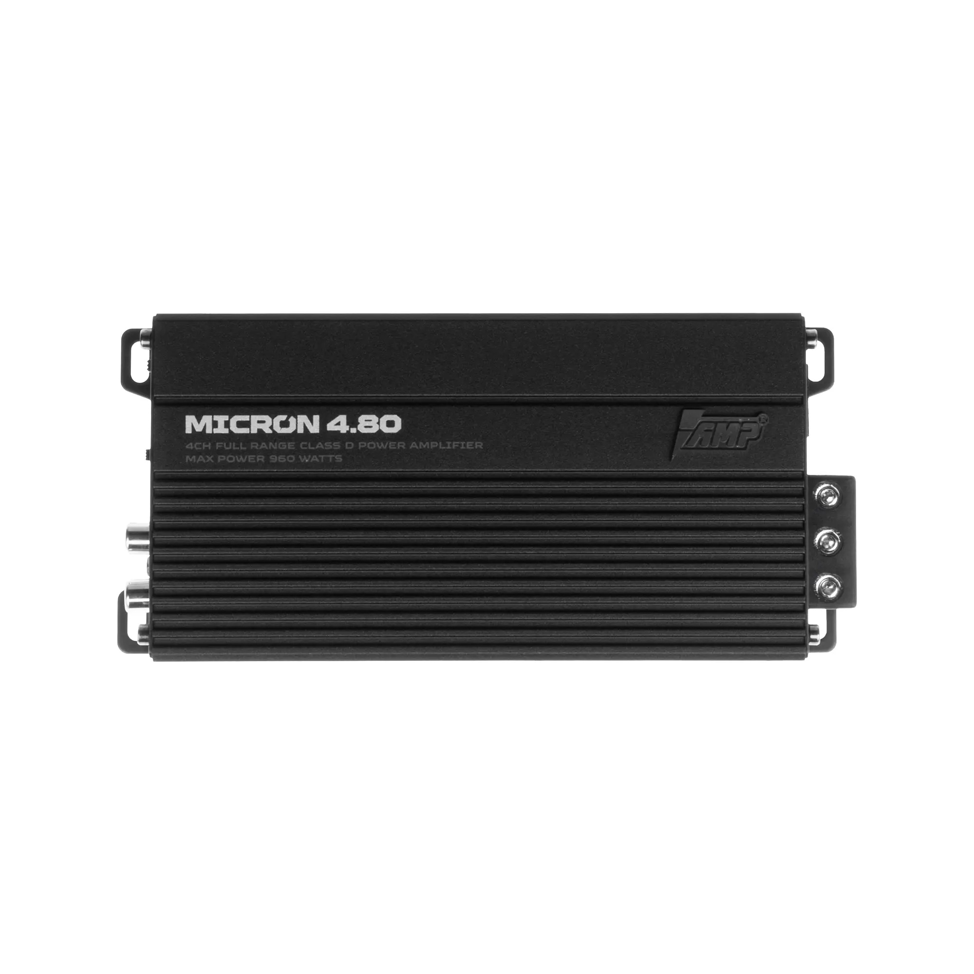 AMP | MICRON 4.80 | 4-кан, класс D , мощность RMS 80 Вт х4 ( 4 Ом ), 120Втх4,  ( 2 Ом ) | превью 1