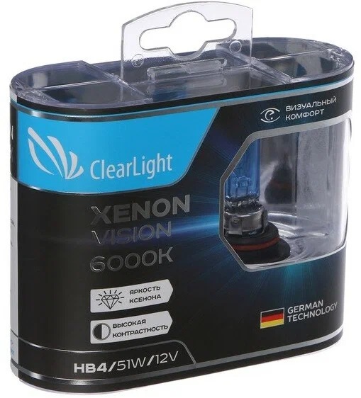 ClearLight | XenonVision HB4 | 12V-55W Блистер 2 штуки | превью 1