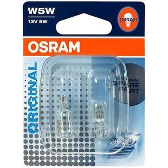 OSRAM | 2825-2B W5W  | Лампа T10 W5W 12V 5W .цена за 2 шт. | превью 1