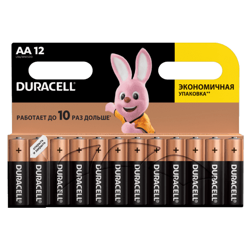 Батарейка | АА LR6-12BL |  Duracell Basic АА LR6-12BL 12 шт. в упаковке  ЦЕНА за 1шт. | превью 1