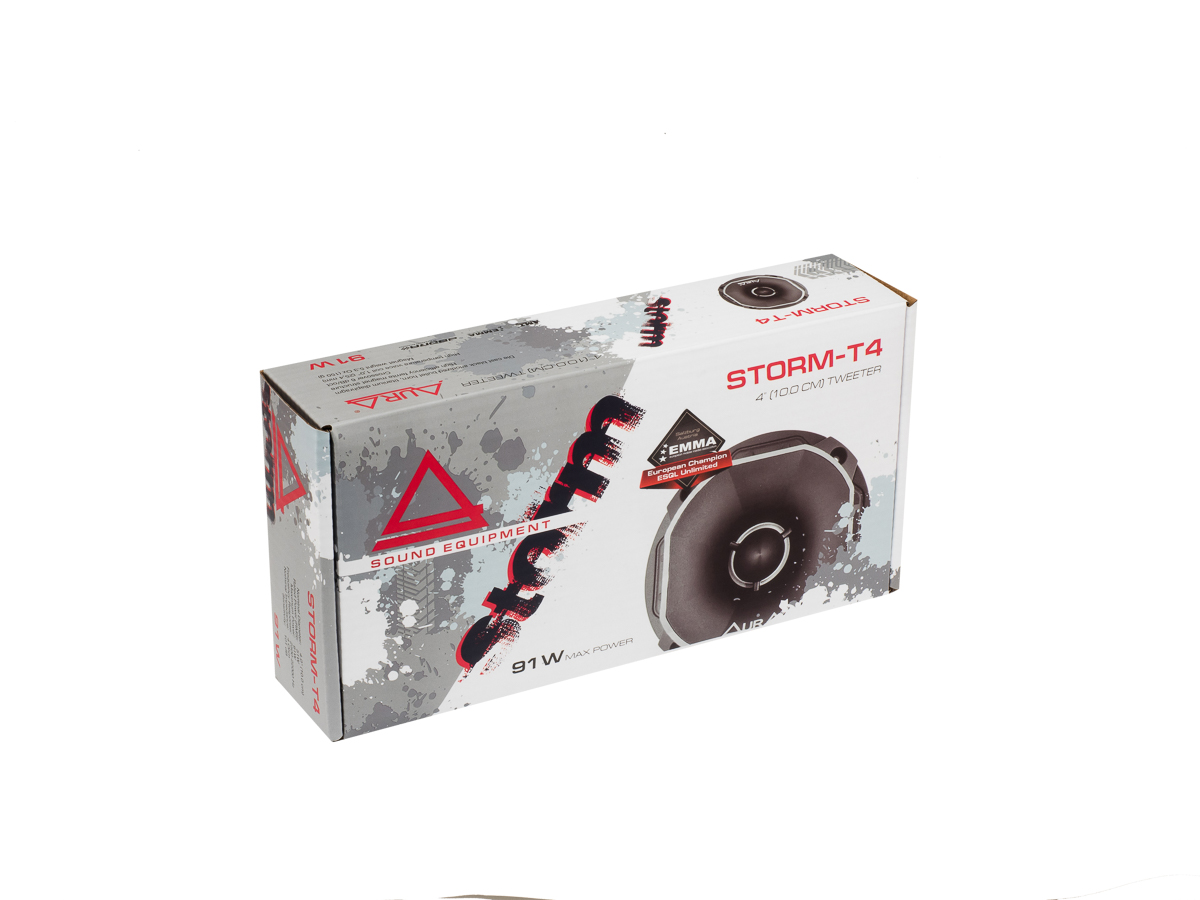 AurA | STORM-T4 | ВЧ 4" (10cm), ПАРА, 4 Ом, 51/91w, 101db, 2.5kHz - 22kHz, 27mm | 5