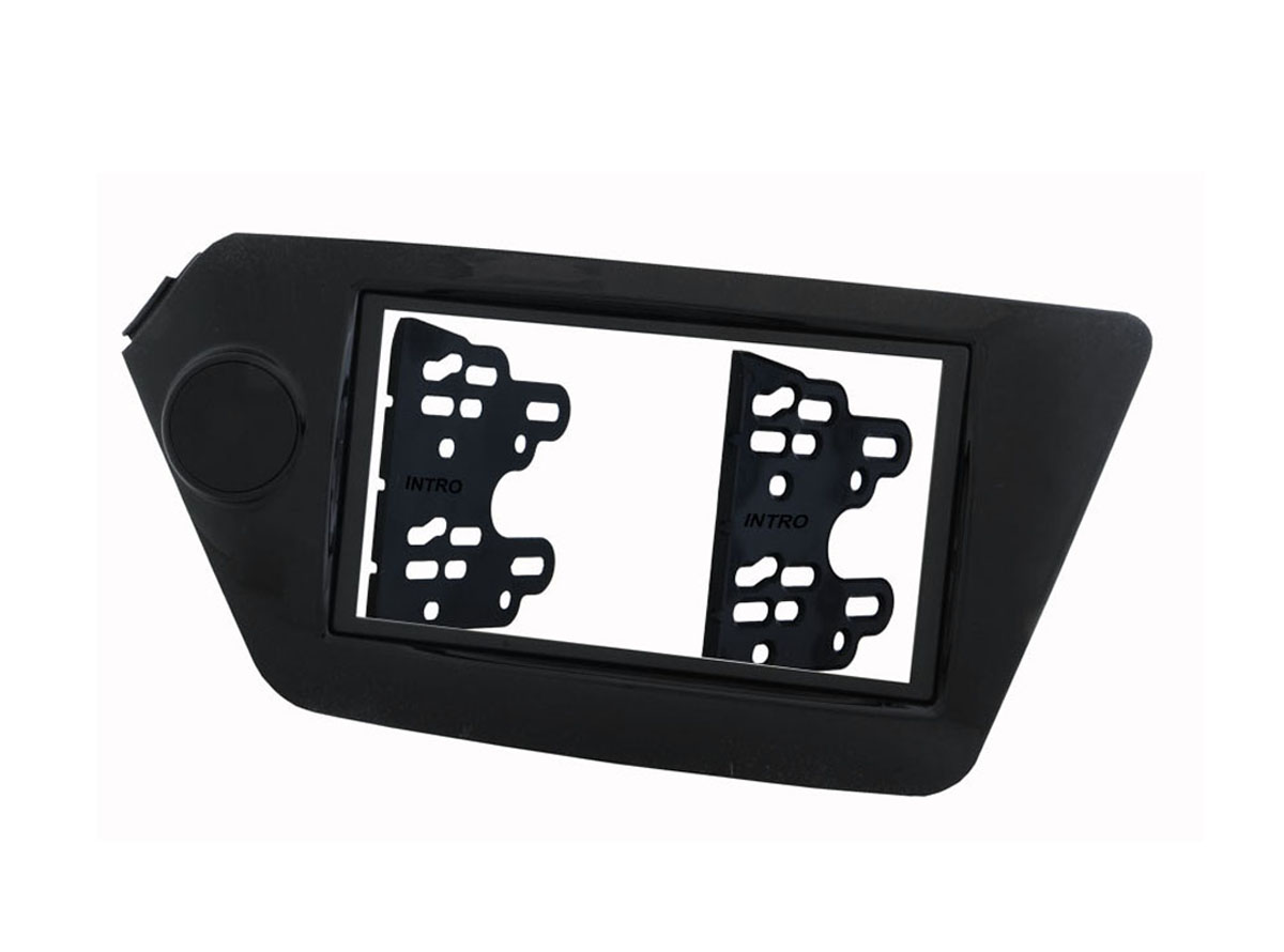 Incar | RKIA-N28-B | рамка  2DIN KIA Rio 2011+ (крепеж ) black royal glass | превью 1