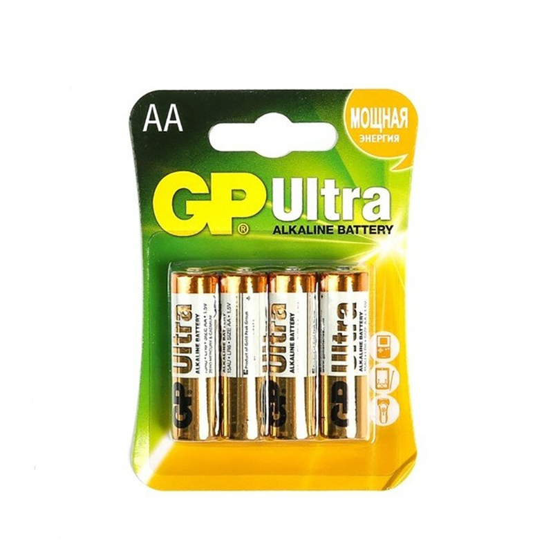 GP | АА LR6-4BL | Батарейка GP Ultra 4 шт. ЦЕНА за 4 шт. | превью 1