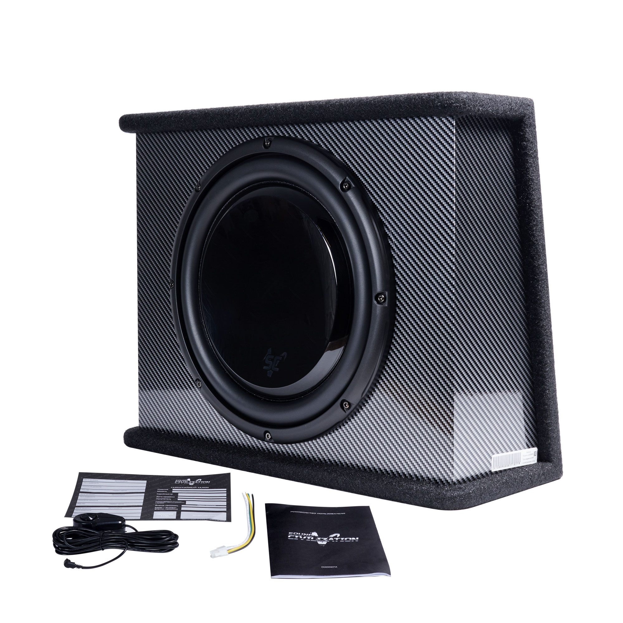 KICX | Sound Civilization Q300BPA | 30см. актив.корпус. 16.7л. усил 350Вт кл.D | 4