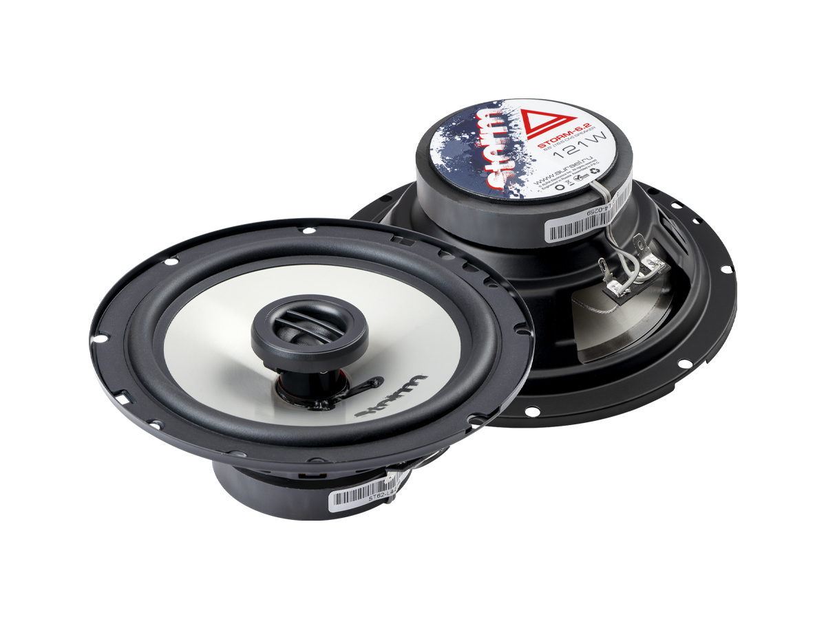 AurA | STORM-6.2 | 6,5" (16cm), 2-полосные, коакс., ВЧ-ШЕЛК, 61/121w, 70Hz - 20kHz, 90db, сетки | превью 1