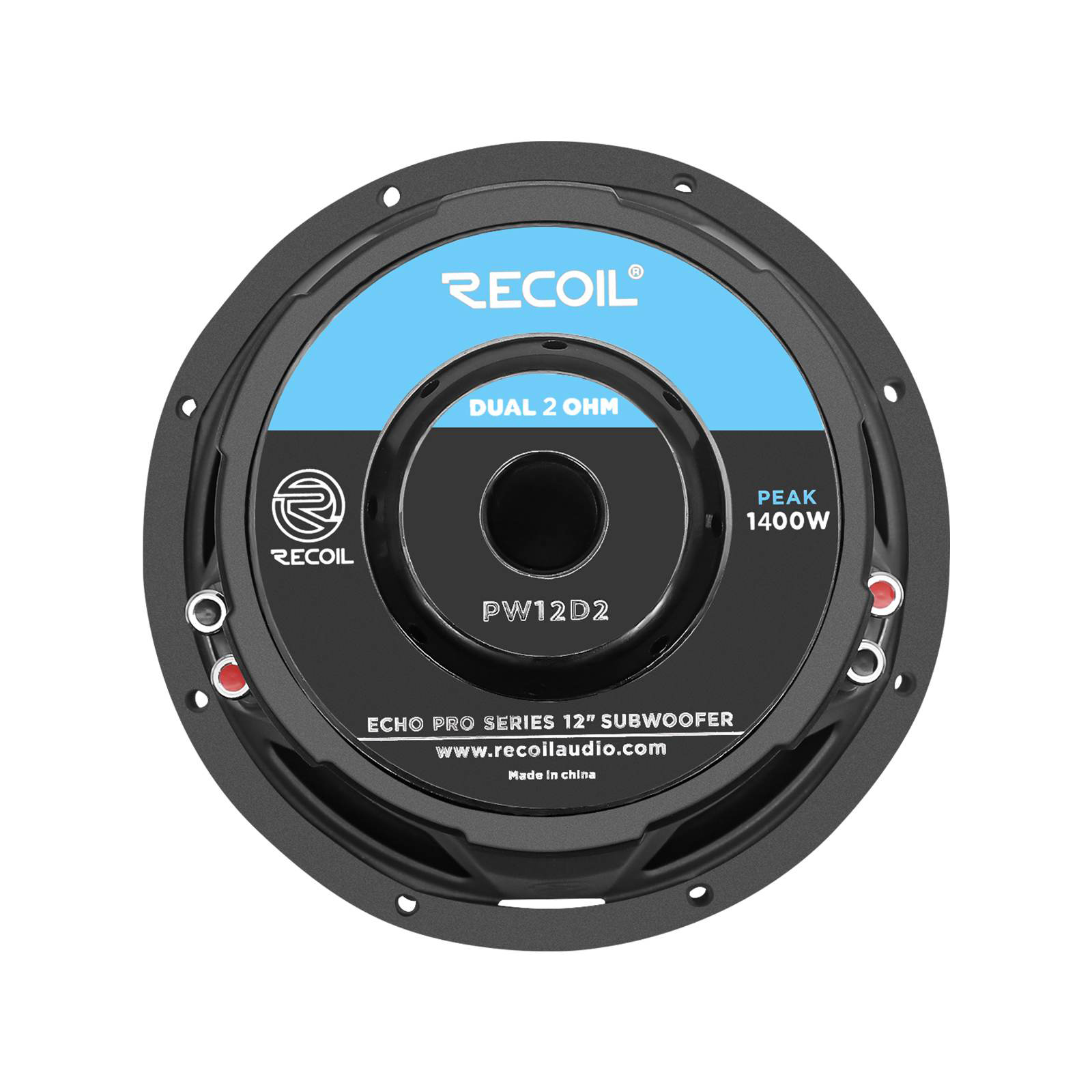 Recoil | PW12D2 | Сабвуферный динамик, 12"(300мм), 2+2 Ом, RMS/Peak- 700W/1400W | 5