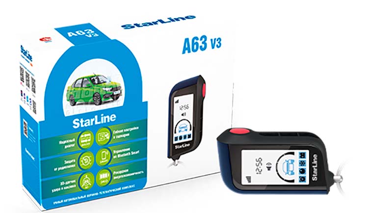 StarLine | A63 V3 BT ECO | NEW ЖК дисп , турбо-таймер, | превью 1