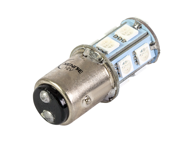 XENITE | P21/5W BP137R | 13SMD КРАСНАЯ +50% Диодная лампа с цоколем, 200Lm , уп.2шт | 3