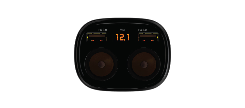 NAVITEL | USP55 PRO| Разветвитель прикуривателя Type-A, Typa-C 12В/24В Быстрая зарядка 3А | 3