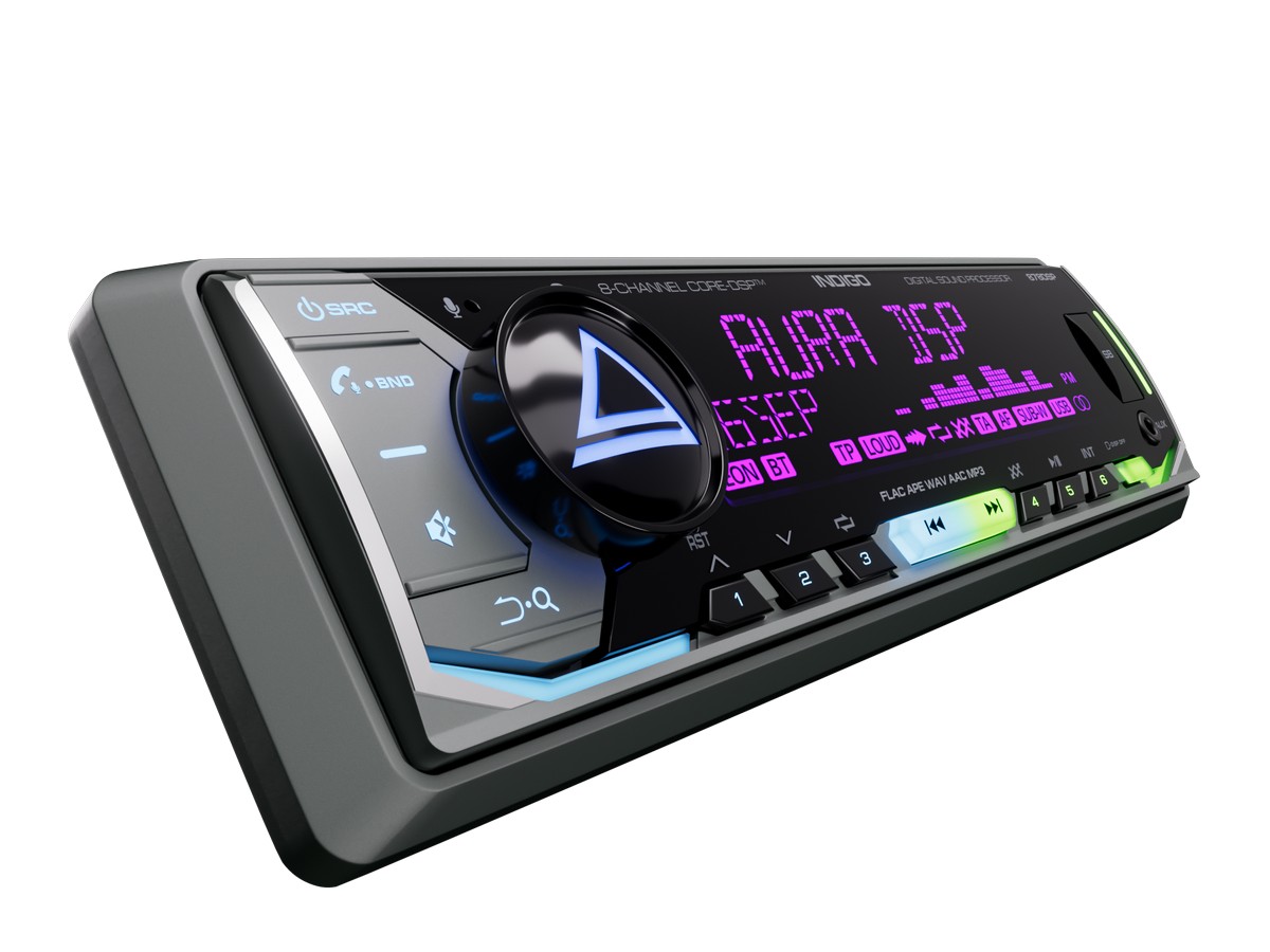 AurA | INDIGO-878DSP | CORE-DSP (8 каналов), FLAC, USB/BT, 4 пары RCA, APP, 3-ZONE RGB, D-SWC, ДУ | превью 1